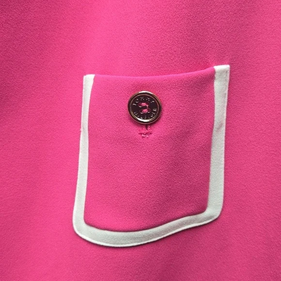 Tommy Hilfiger Pink Dress With White Trim - Picture 3 of 7
